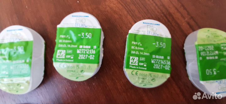 Контактные линзы Bio true -3,50 и - 4,50
