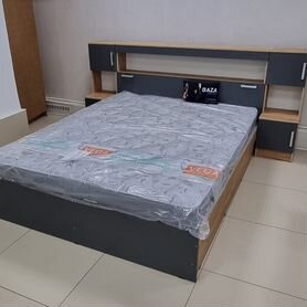 Кровать двуспальная с тумбами