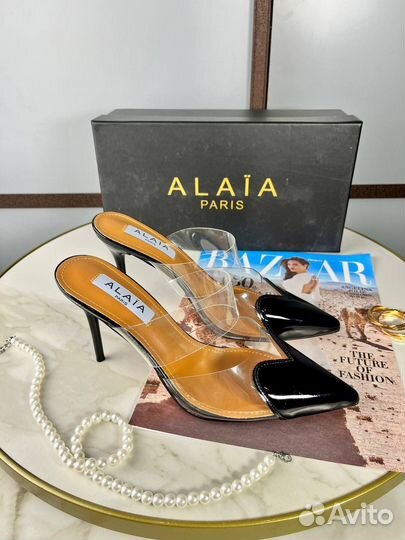 Туфли женские Alaia мюли с сердечком