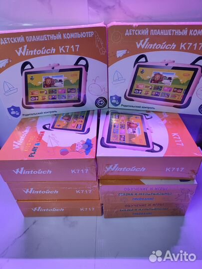 Детский планшет новый(запечатанный) розовый,синий