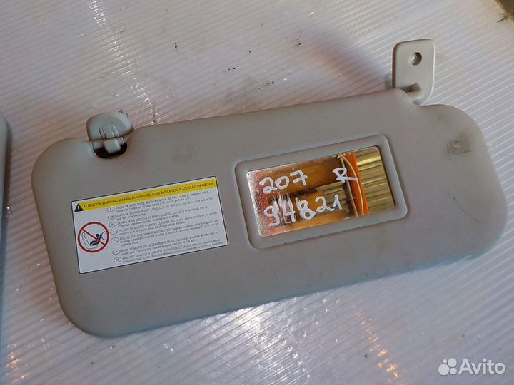 Козырек peugeot 207 правый