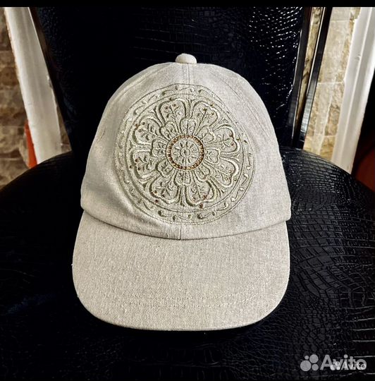 Бейсболка Кепка Шляпа лен Размер 52-56 см