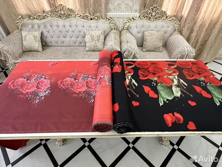 Остатки ткани в рулонах