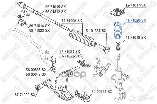 Пыльник амортизатора переднего Mazda 323/323F