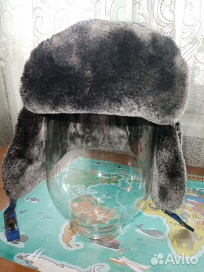 Ушанка-шапка мальчику, 53-55 см
