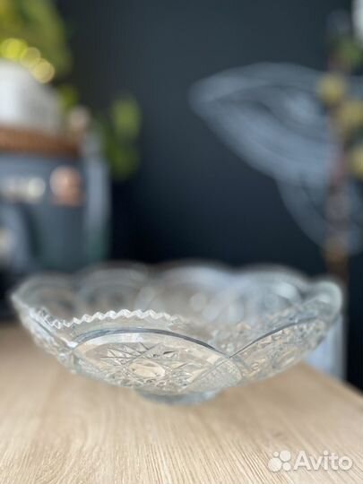 Ваза хрустальная СССР большая