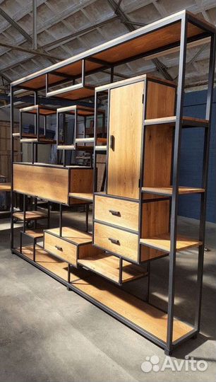 Стеллаж в стиле лофт