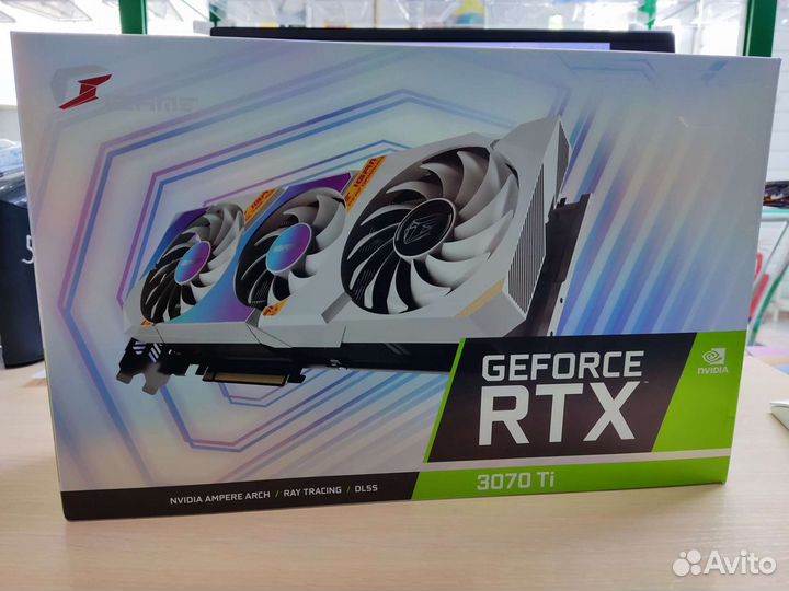 Видеокарта RTX 3070TI, белая