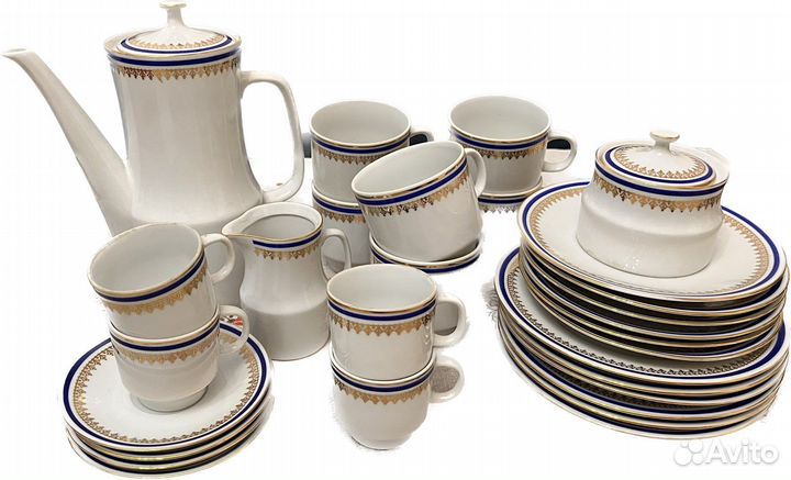 Чайно кофейный сервиз Чехословакия Богемия