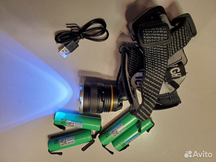 Новый фонарь налобный светодиодный