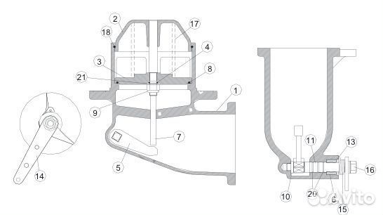 Механический донный клапан 4