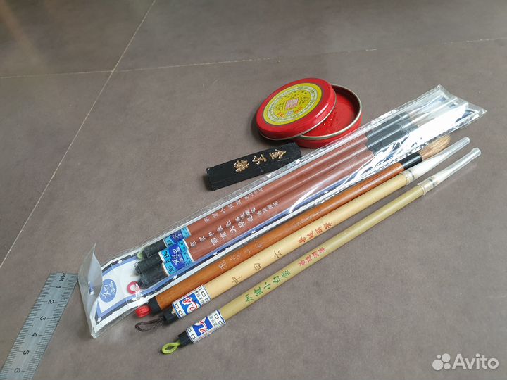 Кисти каллиграфические, тушь китайская