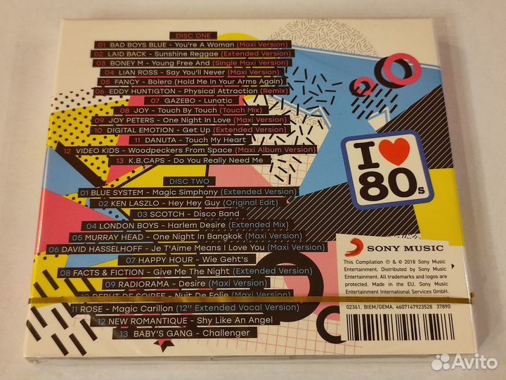 4x cd Maxi Disco I Love 80s - vol.1+2