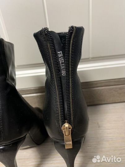 Ботильоны кожаные