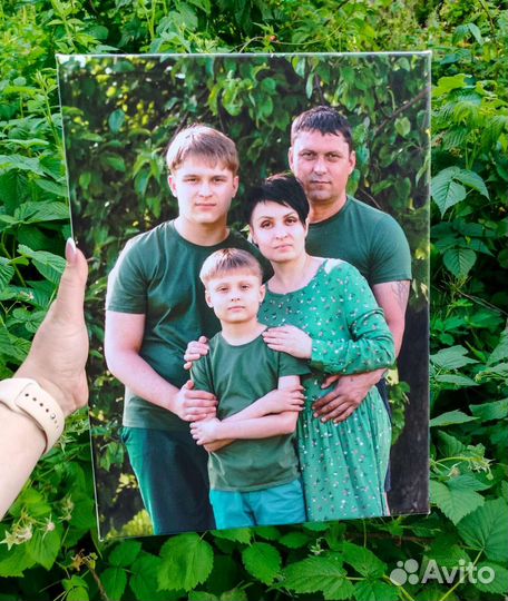 Печать фото на холсте