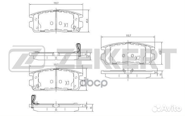 Колодки торм. диск. задн. Chevrolet Captiva (C100