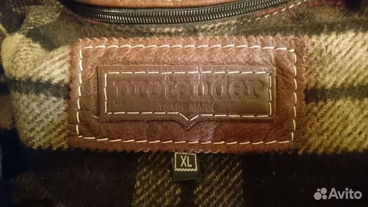 Винтажная кожаная куртка мужская 