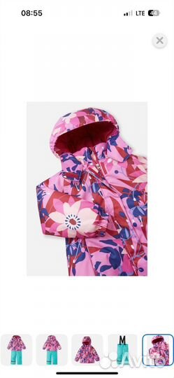 Зимний костюм для девочки lassie 98