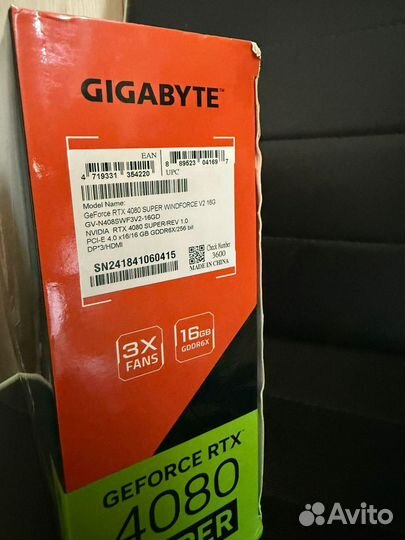 Видеокарта gigabyte gtx 4080 super