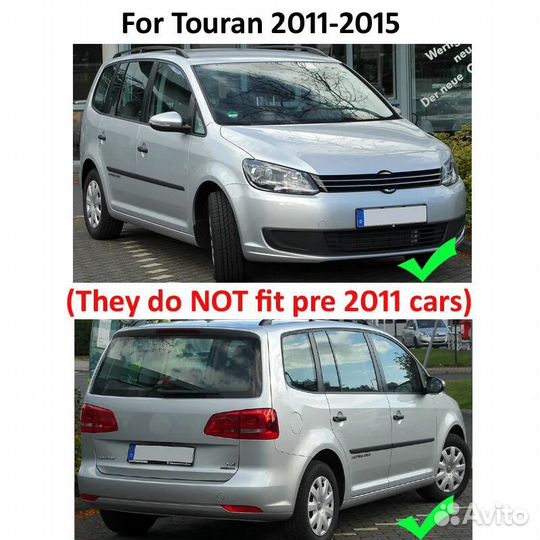 76150 4 шт Брызговики VW Touran 2011-2015