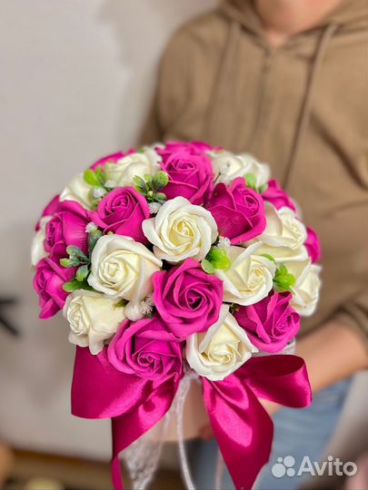 Букет из мыльных роз Цветы