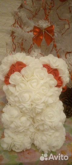 Мишка из цветов