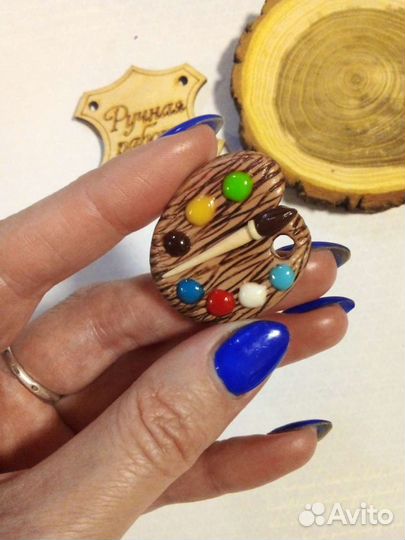 Брошки из полимерной глины