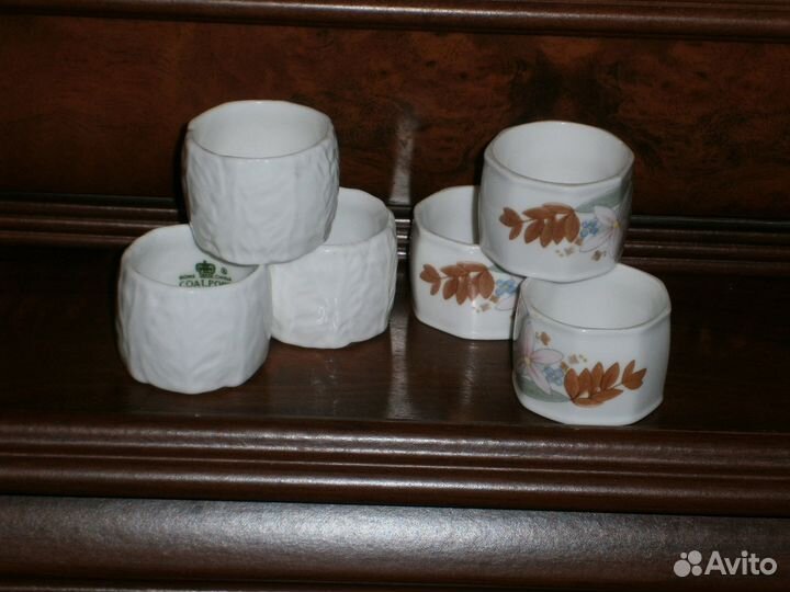 6 колец для салфеток Фарфор Wedgwood Coalport Анг