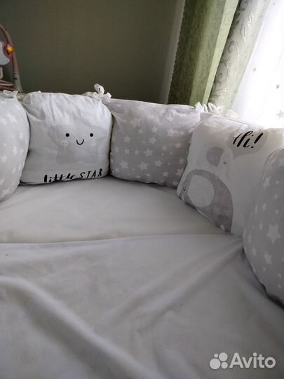 Бортики подушки в детскую кроватку