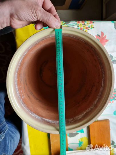 Горшок для цветов напольный керамический