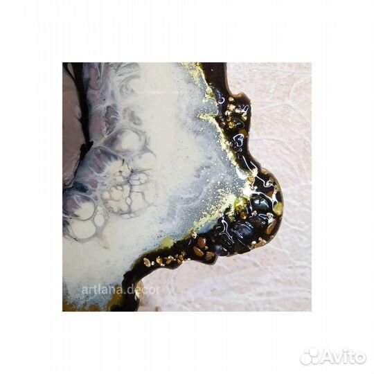 Панно из эпоксидной смолы Срез камня