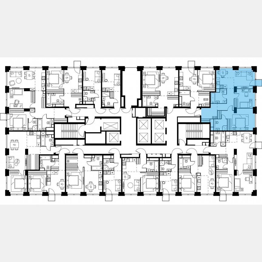 3-к. квартира, 72,2 м², 21/64 эт.