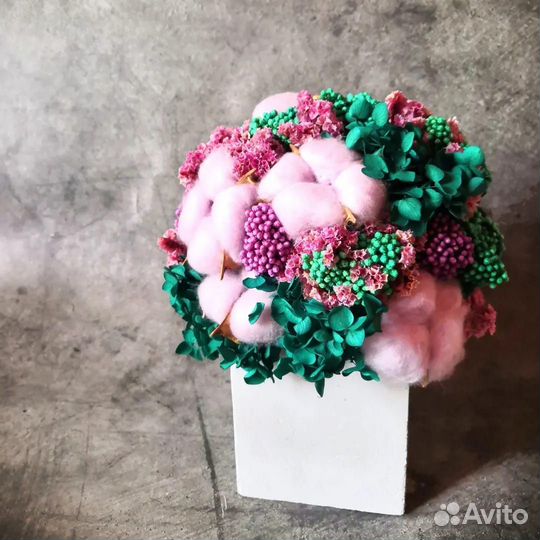 Букеты из сухоцветов и стабилизированные цветы