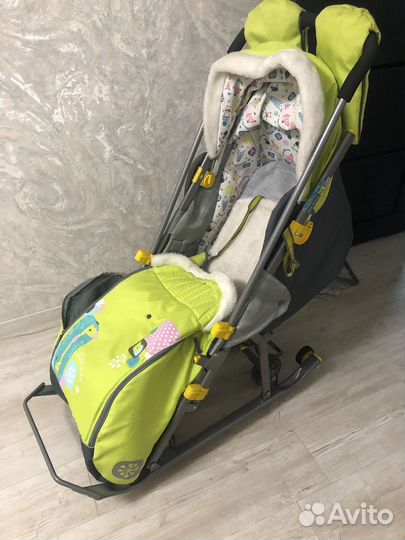 Детские санки с колесами