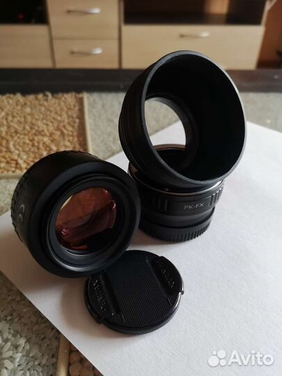Pentax SMC FA 50mm 1.4 и переходник fuji-pentax