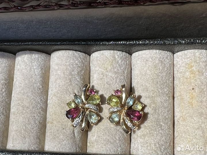 Золотые серьги 585 проба