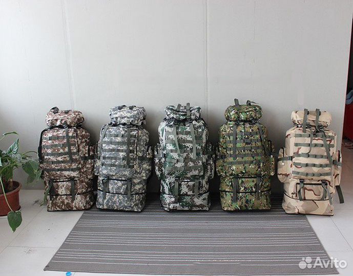 Камуфляжный тактический рюкзак, 100 л