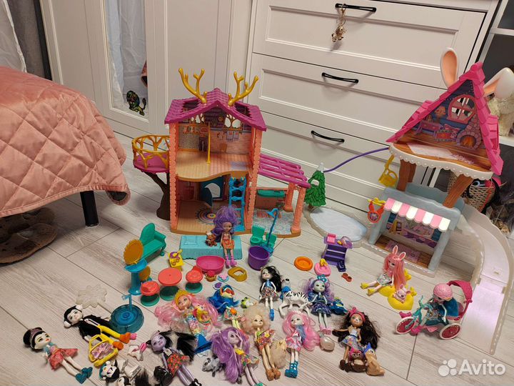 Куклы энчантималс с домиками