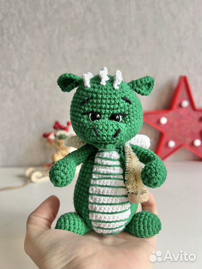 Вязаный дракончик