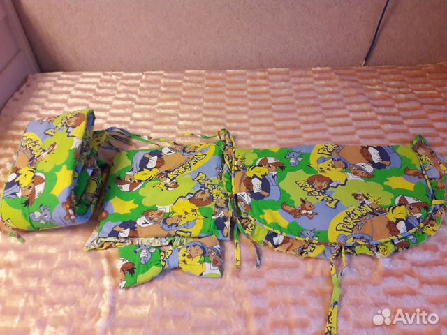 Балдахин, бортики и держатель с Пикачу