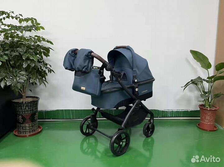 Коляска 2 в 1 Luxmom K92 (Blue)