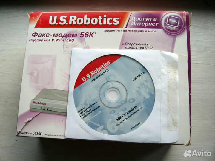 Факс модем U.S. Robotics 56K