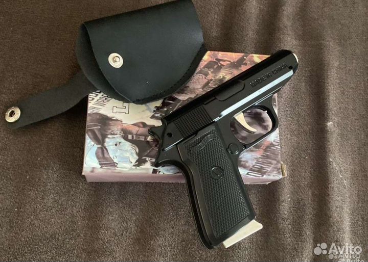 Зажигалка пистолет Вальтер (металл)