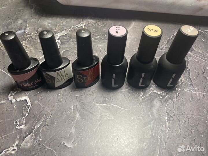 Набор гель лаков, праймер, базы, топ