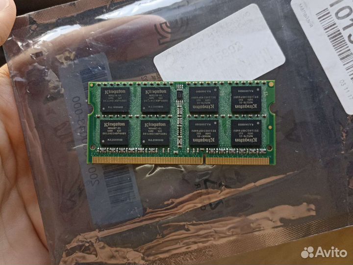 Оперативная память Kingston 8 гб ddr3l sodimm