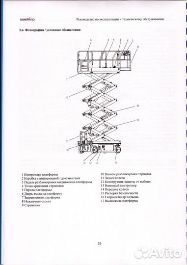 Аренда ножничного подъемника (14м.) г. Пермь
