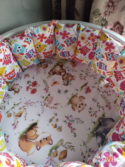 Бортики в детскую кроватку новые