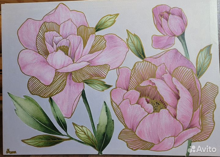 Интерьерная картина цветы