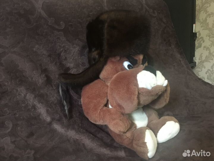 Норковая шапка мужская ушанка