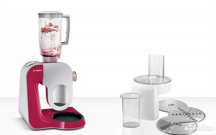 Кухонная машина Bosch MUM58420, 1000 Вт, рубиновый